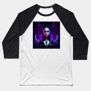 Wednesday Addams Cyberpunk Baseball T-Shirt